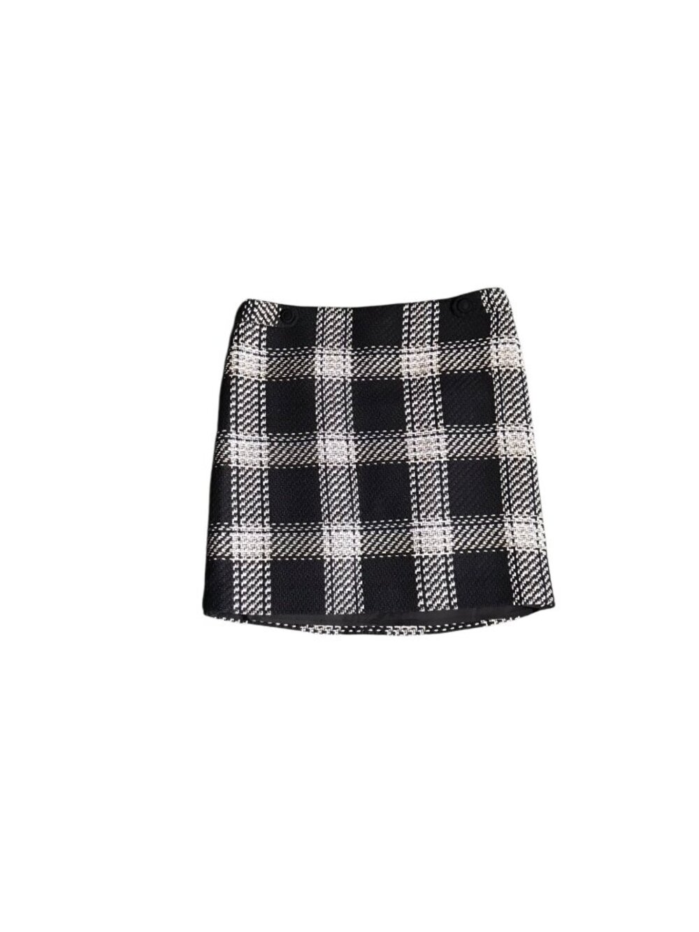 WHBM Black, White and Tan Tweed Skirt